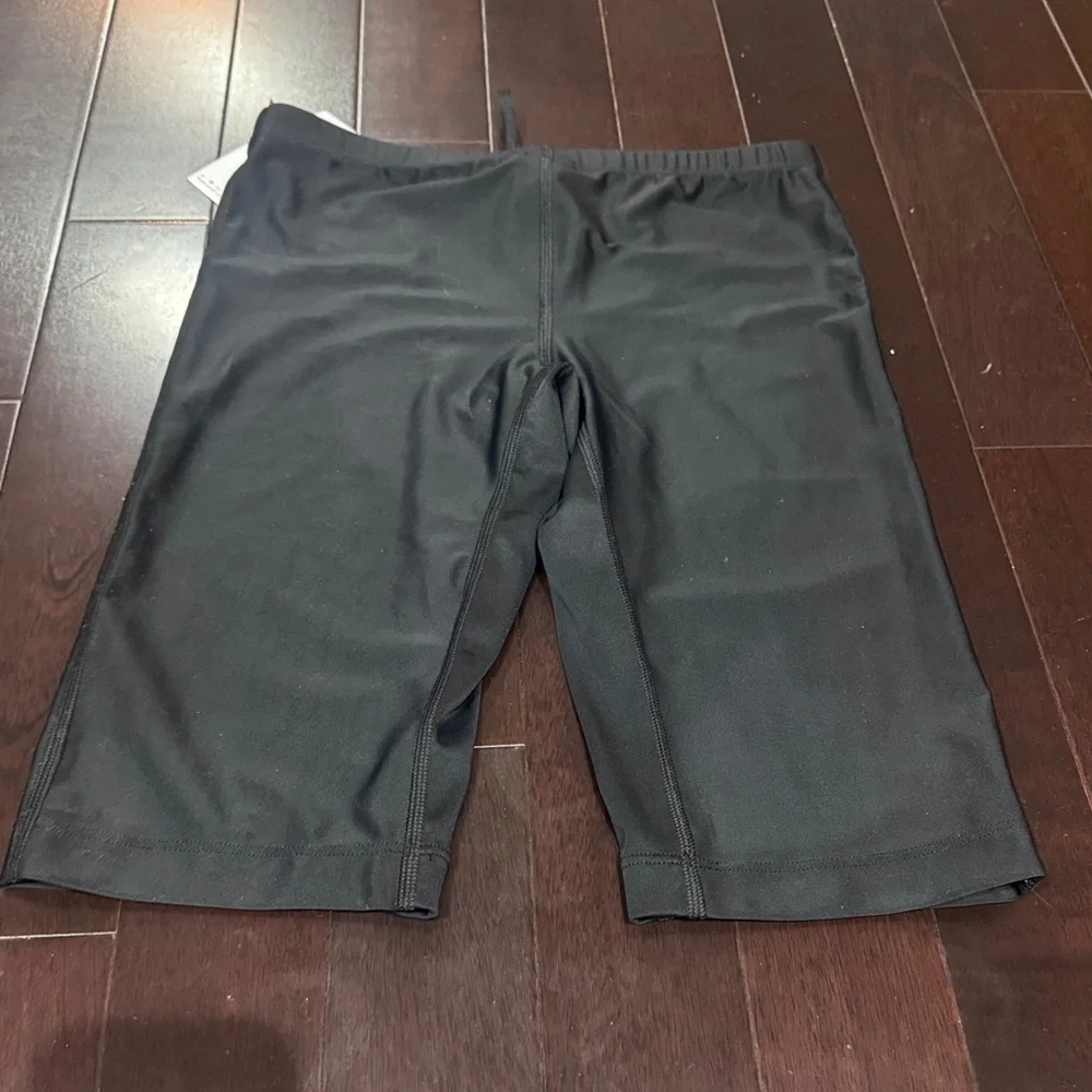 Nike Black Swim Jammers with Subtle Orange Accent